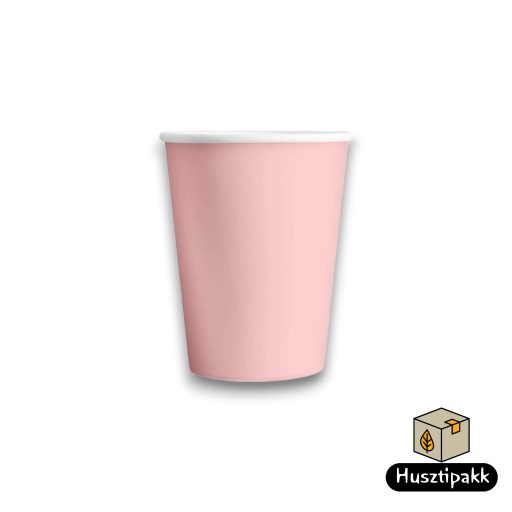 Papírpohár - Rózsaszín 250ml 8db