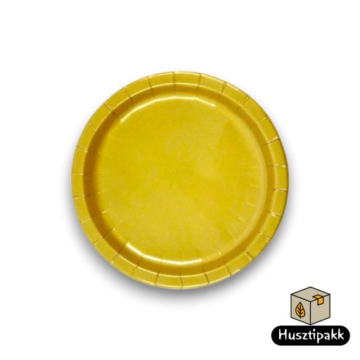 Papírtányér arany 22,5cm 6db