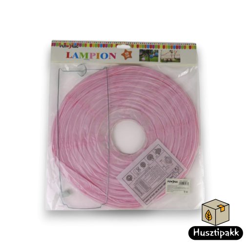 Lampion - Babarózsaszín, 30 cm