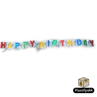 party girland Happy Birthday felirat