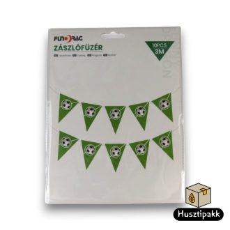 Zászlófüzér - Focilabda, zöld, 3 m