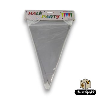 Zászlófüzér - Ezüst csillogó, 3m
