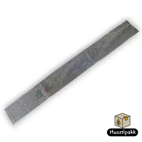 Vállszalag Boldog Szülinapot felirat, ezüst 1,6mx9,5cm