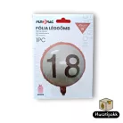 Fólia lufi tábla, 18as piros tábla 46cm