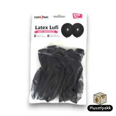 Latex lufi fekete 30cm 10db