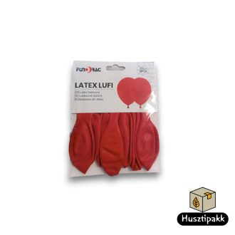 Latex lufi piros 30cm 8db