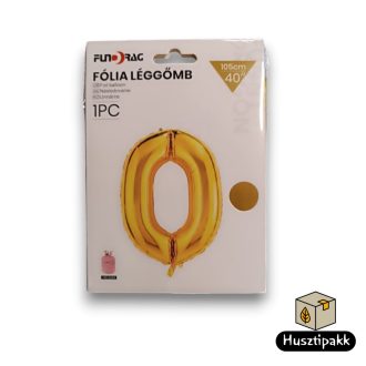 Fólia lufi szám 0, Arany, 105 cm