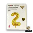 Fólia lufi szám 2, Arany, 105cm