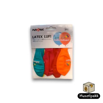 Latex lufi Boldog Szülinapot! felirat, színes 30cm 5db
