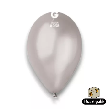 Latex lufi - ezüst, 26cm 100db (#038)