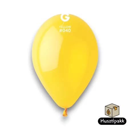 Latex lufi - Sárga 26cm 100db (002)