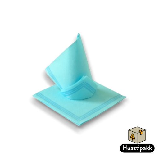 Textilhatású szalvéta, Tendance - Világoskék (21-84), 38x38cm 50db