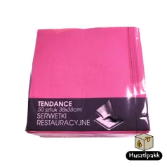   Textilhatású szalvéta, Tendance - Pink (21-77), 38x38cm 50db