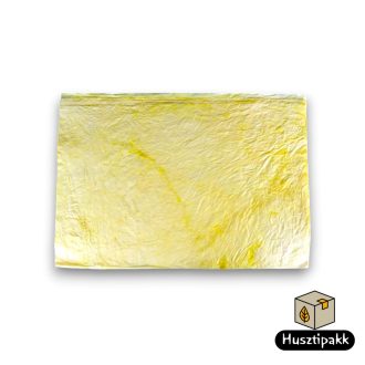 Merített/gyűrt papír - Világossárga, 60x80cm 5db