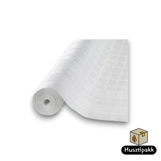 Papírterítő, damaszt hatású, fehér 1,2x50m
