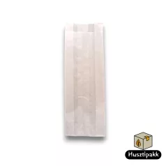 Papírtasak fehér, NYOMELL 20dkg,10x3,5x18cm 100db