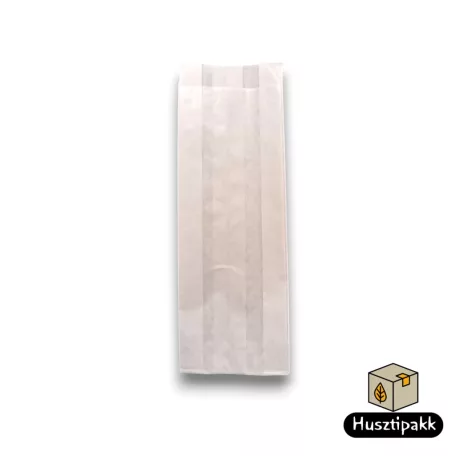 Papírtasak fehér, NYOMELL 20dkg,10x3,5x18cm 100db