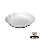 Műanyag salátás 1kg, mély, ovális, fehér