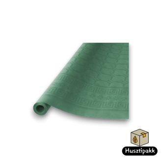 Papírterítő, damaszt hatású, sötétzöld 1,2x6m