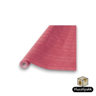 Papírterítő, damaszt hatású, bordó 1,2x6m