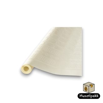 Papírterítő, damaszt hatású, krém 1,2x6m