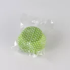 Muffin sütőforma Zöld, pöttyös 50x25mm 60db