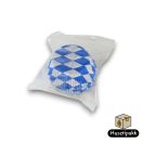 Muffin Sütőforma - Kék-fehér rombusz mintás, 50x25mm 60db