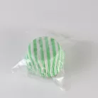 Muffin Sütőforma - Zöld fehér csíkos, 50x25mm 60db