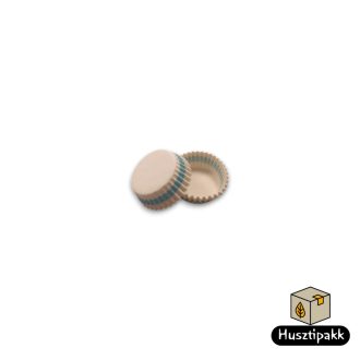 Bonbon kapszli - Fehér, kék csíkos, 30x12mm 100db