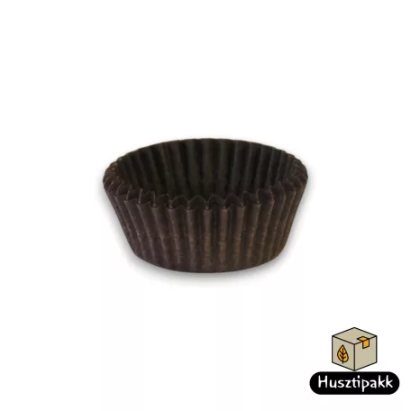 Bonbon kapszli - Sötétbarna 30x15mm ECOPACK 100db