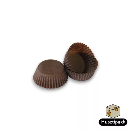 Bonbon kapszli - Sötétbarna 30x15mm ECOPACK 100db