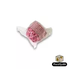 32x22mm Bonbon kapszli - Piros-rózsaszín, csillagos, hópelyhes mintával 100db