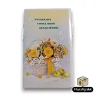 Képeslap - Nyugdíjba vonulásod alkalmából - Sárga fehér virágkosár B