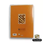 Képeslap - Sok szeretettel névnapodra! - Kockás minta, borospohár D