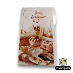   Képeslap - Boldog Születésnapot! - Állítható számok, sütemények, sminkek CC
