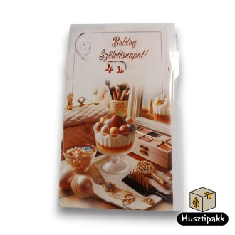   Képeslap - Boldog Születésnapot! - Állítható számok, sütemények, sminkek CC