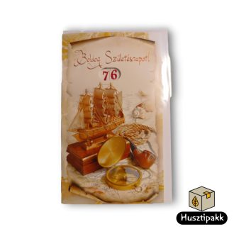   Képeslap - Boldog Születésnapot! - Állítható számok, Hajó, pipa, iránytű CC