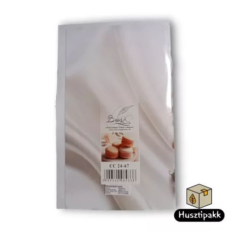 Képeslap - Boldog Születésnapot! - Állítható számok, rózsaszín-fehér virágcsokor, üvegvázában, macaronok CC
