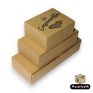 Papírdoboz barna empanada - 16x12x7cm