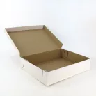 Papírdoboz, fehér, 35x28x7cm