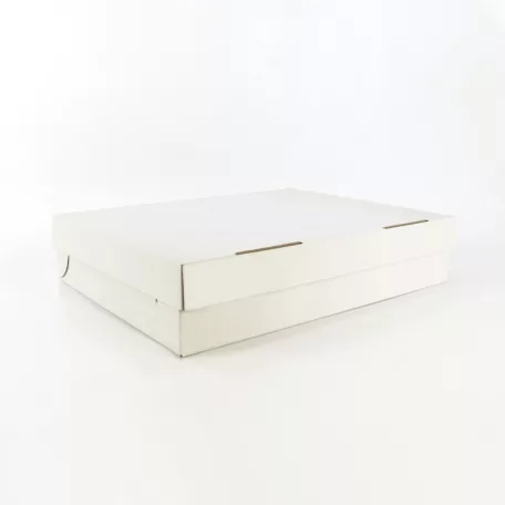 Papírdoboz, fehér, 35x28x7cm