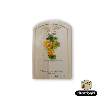 Pálinka címke - Irsai Olivér szőlő 10db