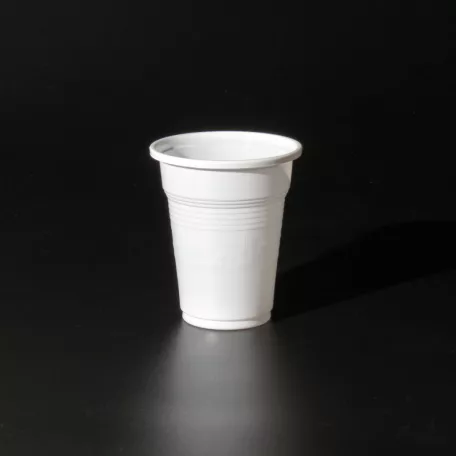 Műanyag Pohár, 1dl FEHÉR 100db