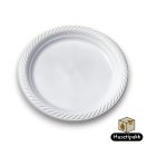 Műanyag lapostányér 23cm 100db