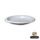 Műanyag lapostányér 23cm 100db