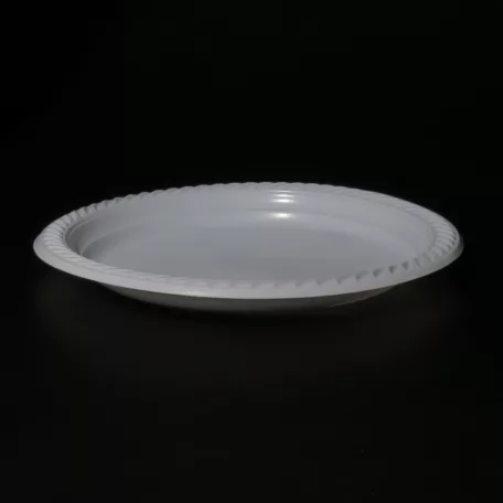 Műanyag lapostányér 23cm 100db