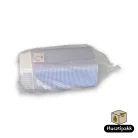 Szögletes műanyag elviteles doboz, fehér Paccor 750ml 50db