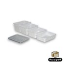 Szögletes tál Paccor 1200ml 50db