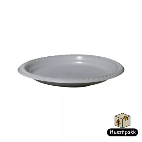 Műanyag lapostányér 23cm 20db