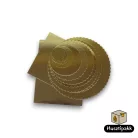 Arany tortaalátét Hullámos szélű (Prémium) 28cm